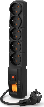 Kabllo vazhduese Acar F5 Power Strip (W0102), 5 priza, 5 m, e zezë. Kabllo vazhduese Acar F5 Power Strip (W0102), 5 priza, 5 m, e zezë.