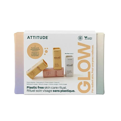 Set për fytyrë Attitude Oceanly Vitamin C Brightening, Serum për fytyrë 8.5 g + krem stick për fytyrë 8.5 g + xhel stick pastrues për fytyrë 8.5 g + Vaj stick për fytyrë 8.5 g