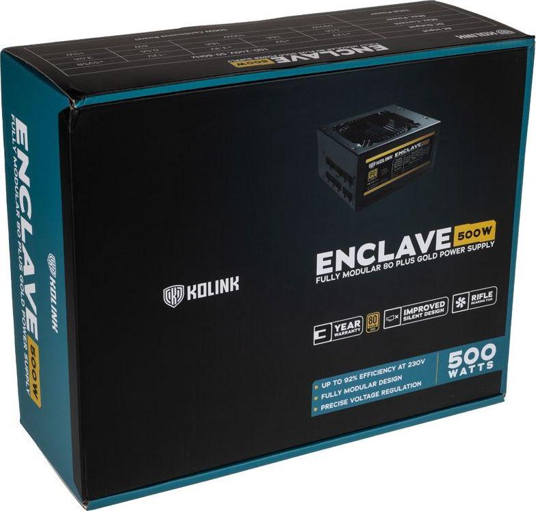 Burim energjie Kolink Enclave KL-G500FM ATX, 500W