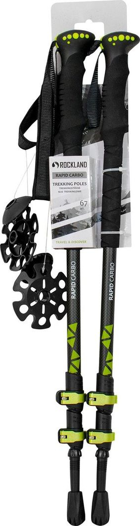 Shkopinj për trekking Rockland, 135 cm, të zeza