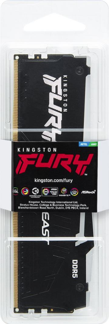 Memorie Kingston Fury Beast RGB, DDR5, 32 GB, 5600 MHz, CL40, KF556C40BBA-32