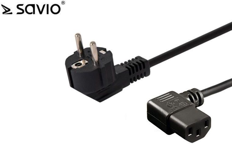 Kabllo rryme Savio CL-116 IEC C13, 1.8m, e zezë