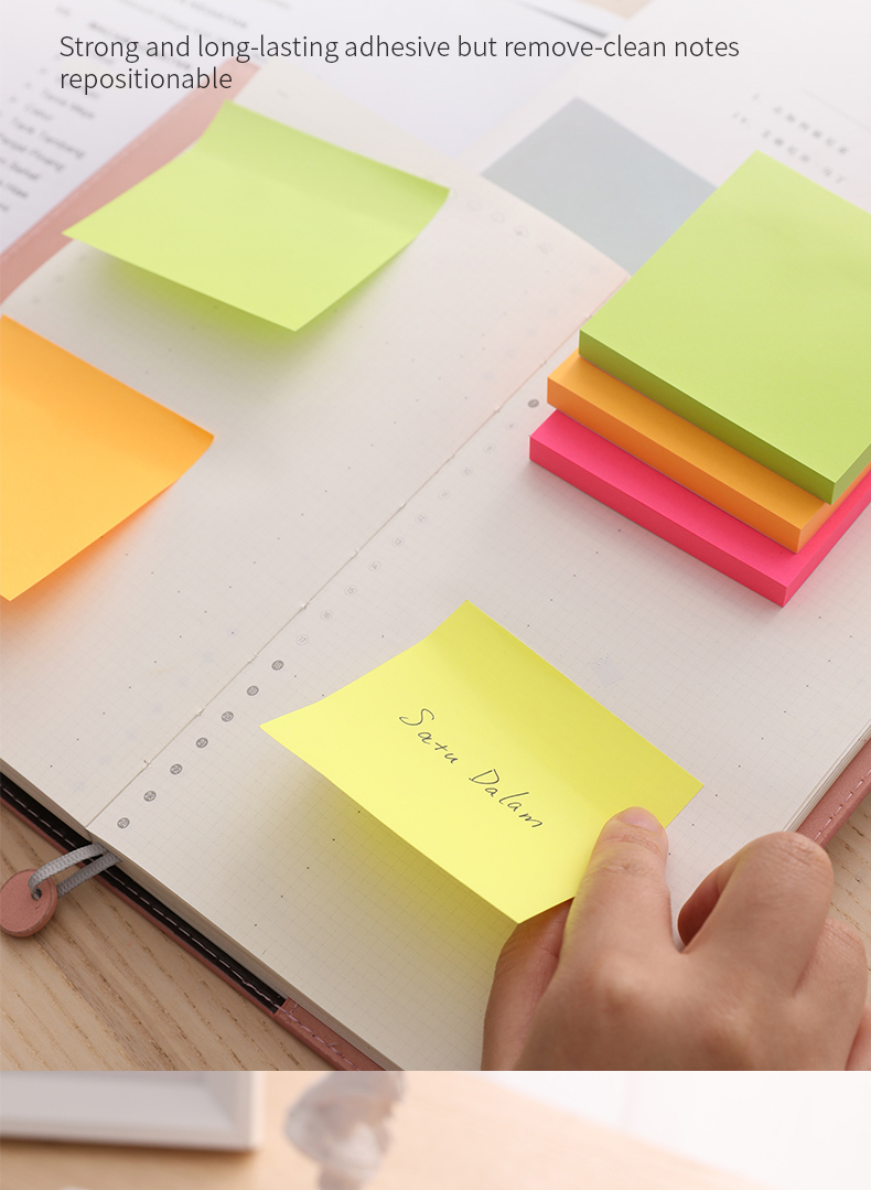 Postit DELI 75x75 100fl neon a02302 1/12