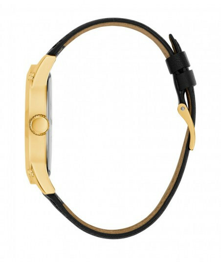 Orë dore për meshkuj Guess Crescent GW0628G2, e zezë