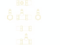 Valvula e drejtpërdrejtë termostatike Danfoss 1/2 "