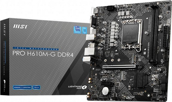 Pllakë amë MSI PRO H610M-G