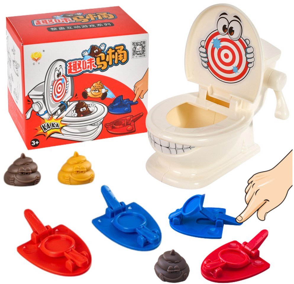 Poop Jump Rope Игра за вештина Lean Toys Popping Jumping Poop Toilet Catapult, за ...