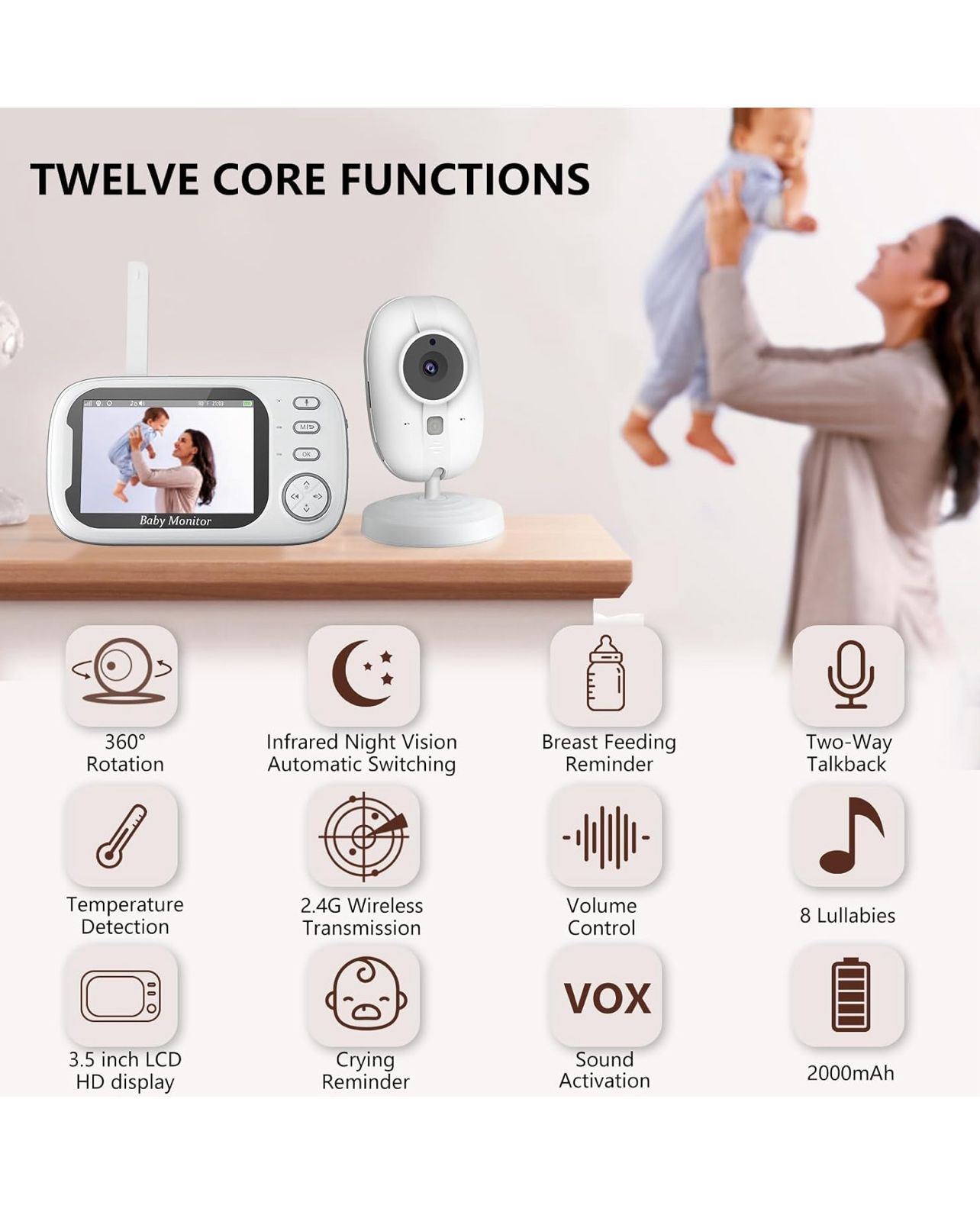 Monitorues për bebe -ABM600