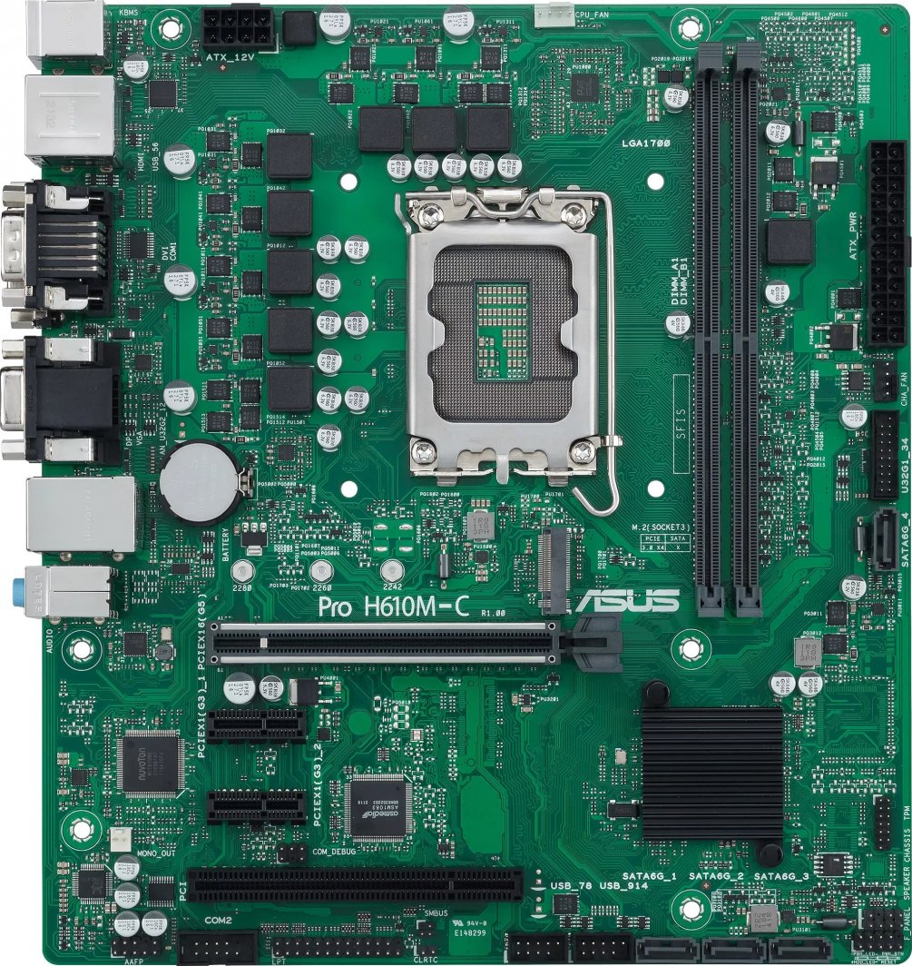 Pllakë amë Asus PRO H610M-C-CSM, 64GB