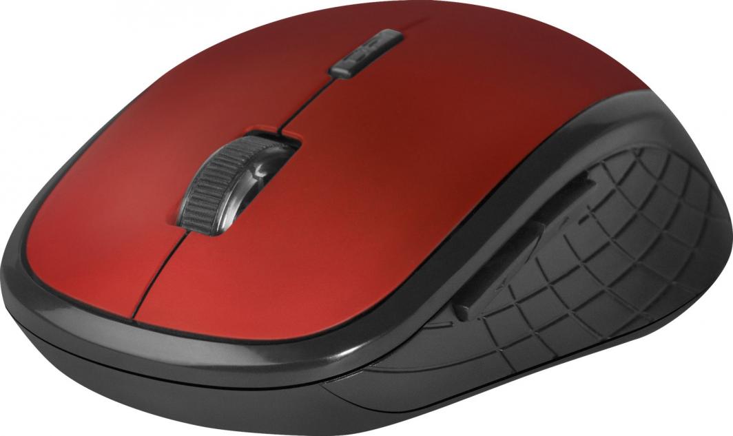 Глушец Defender Hit, wireless, USB, црна и црвена