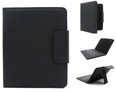 Këllëf për tablet + tastierë C-TECH NUTKC-04, 10.1", i zi