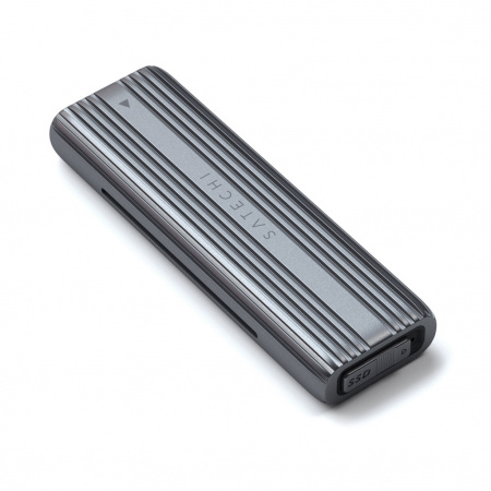 Kuti për disk Satechi USB-C NVMe & SATA SSD, e hirtë