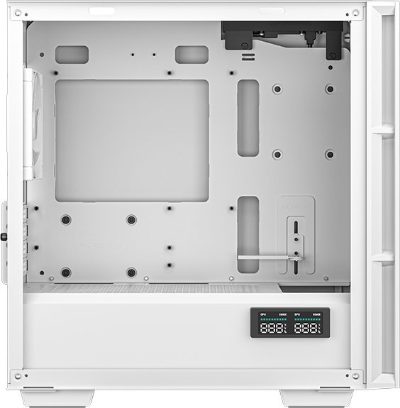 Куќиште за компјутер Deepcool CH360 ARGB, бело, Mini Tower