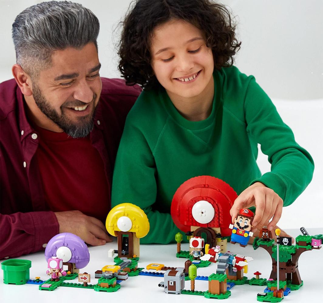 Lego Super Mario Toad Is Looking For The Treasure, 464 elemente
