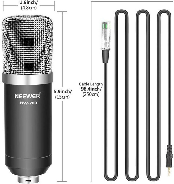 Mikrofon Neewer NW-700, i zi