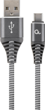 Кабел USB Gembird USB-A - USB-C 1 m, сива боја Кабел USB Gembird USB-A - USB-C 1 m, сива боја