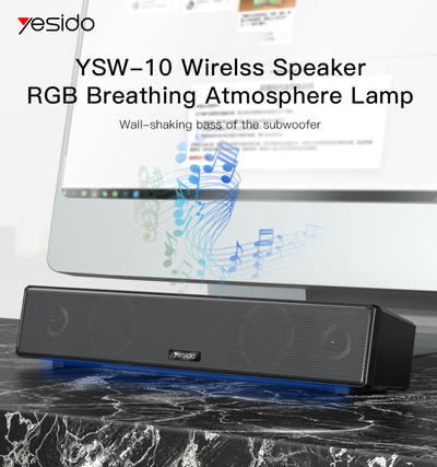 Altoparlant me Bluetooth Yesido YSW10 RGB, i zi