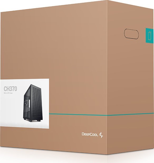 Kasë Deepcool CH370, e zezë, Midi Tower