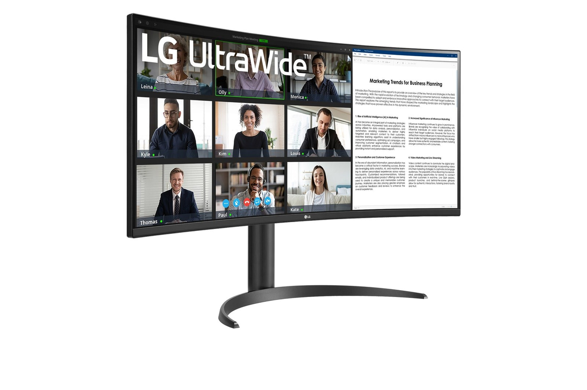 Monitor LG 34WR50QK-B, 34", Wide Quad HD, i zi