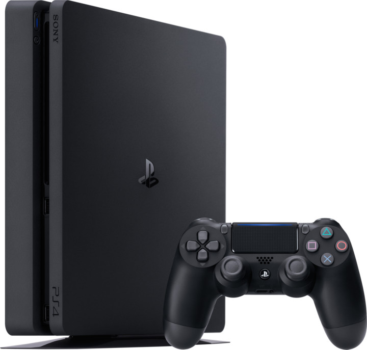 Konzolë PlayStation 4 Slim, 500GB, e zezë + Fortnite (2000 V-Bucks)