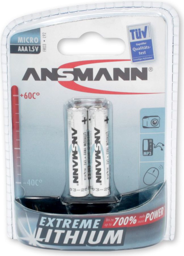 Bateri Ansmann Battery Extreme AAA / R03, 2 copë