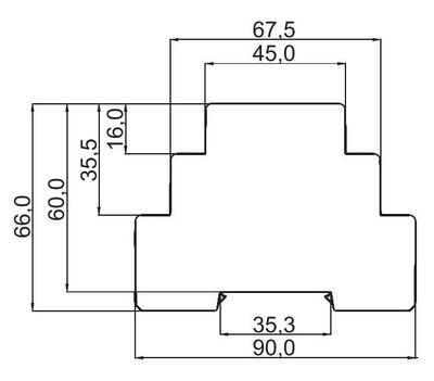 Siguresë Zamel PMM-01, 230V AC, 0.2-2kW, IP20, e hirtë