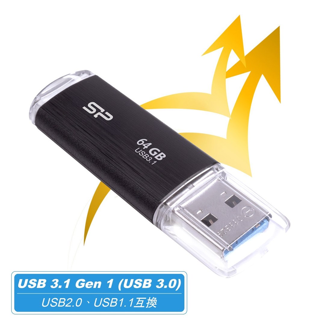 USB SILICON POWER Blaze B02 Pendrive, 64 GB, USB Type-A