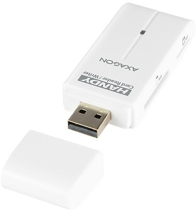 Lexues karte AXAGON SD / MicroSD / MS / M2, i bardhë