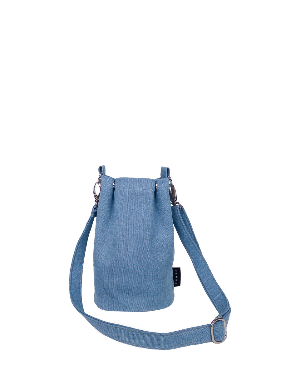 Çantë Corta Denim Wanderer, e kaltër e hapur