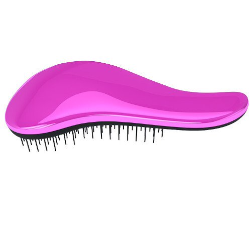 Brushë për flokë Dtangler Metalic, rozë