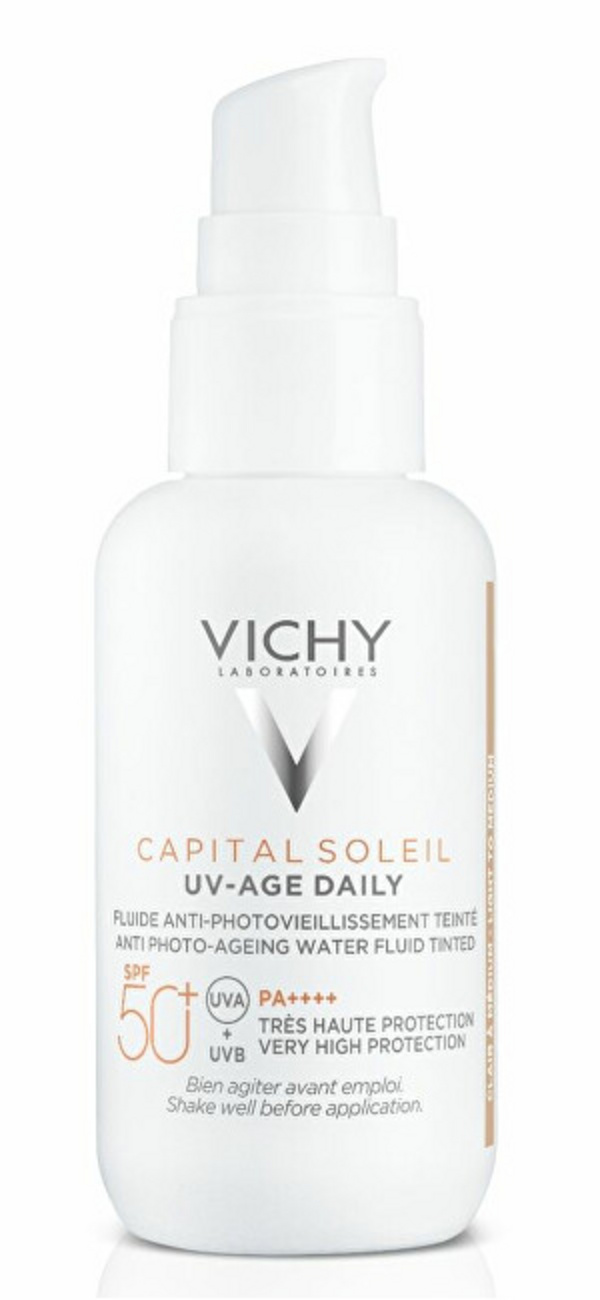 Флуид за лице Vichy SPF50+ Capital Soleil UV-Age Daily, 40 мл