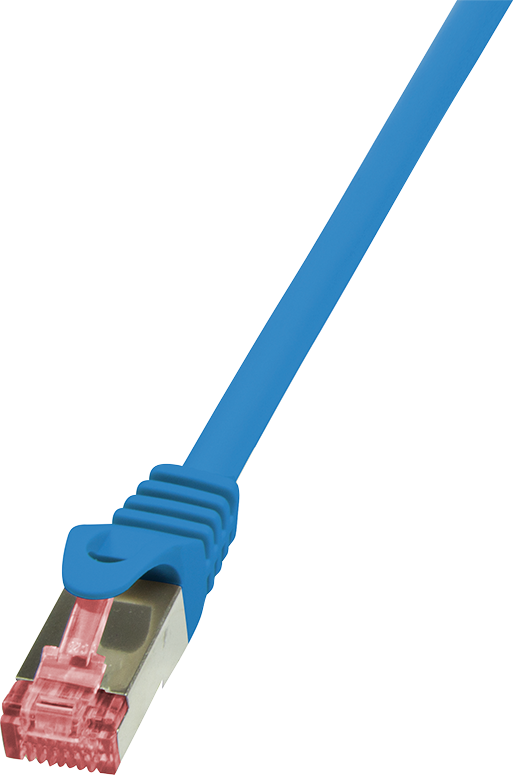 LogiLink Cat6 S/FTP Мрежен Кабел, 0.25 m, Сина