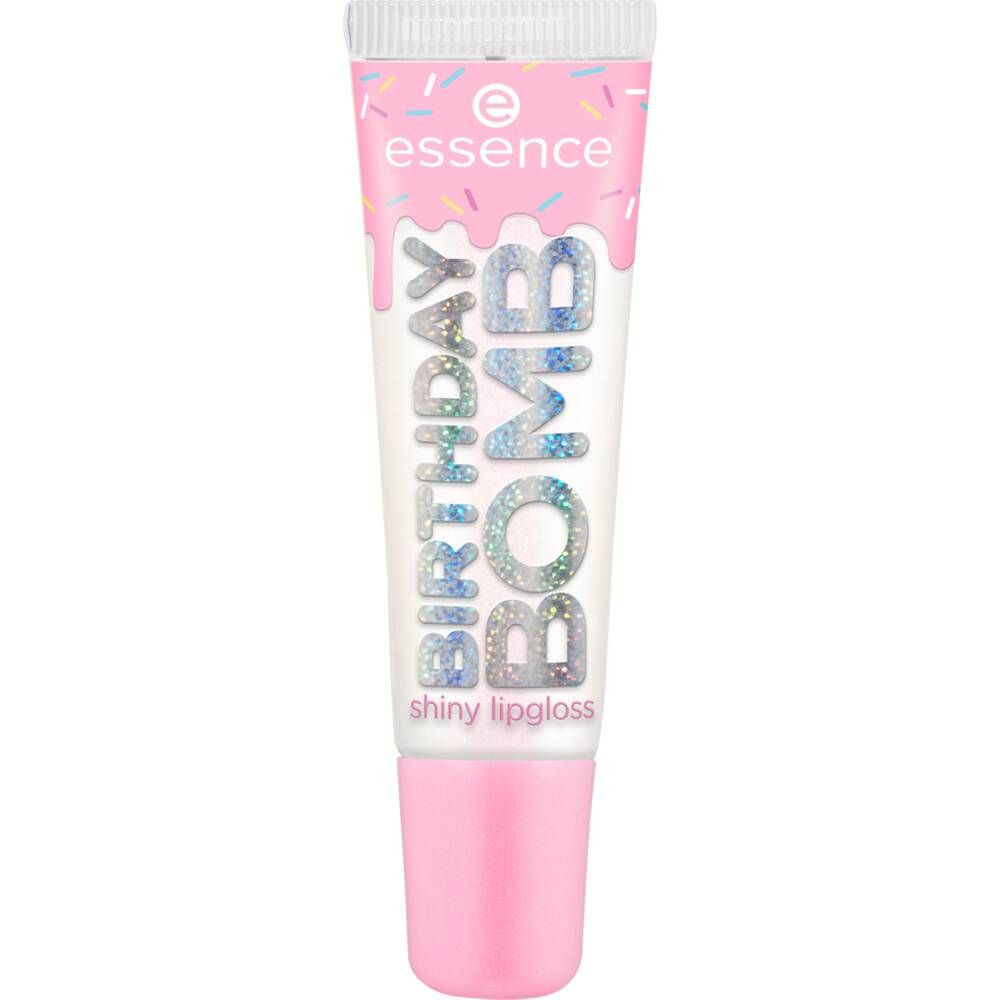 Shkëlqyes për buzë Essence Juicy Birthday Bomb Shiny, 01 Cake My Day, 10 ml