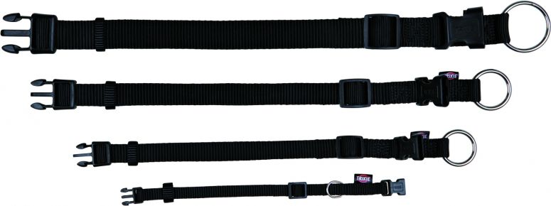 Rrip për qen Trixie Nylon, 35-55cm/20mm, i zi