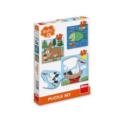 Puzzle Dino Animals, 3-5 pjesë, 2+ vjeç