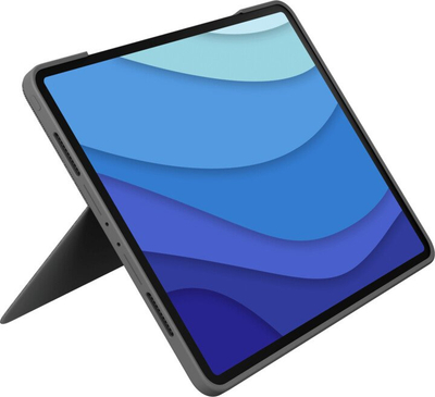 Mbrojtëse Logitech me tastierë Combo Touch për Apple iPad Pro 12.9" (gjenerata e 5-të), CZ, gri