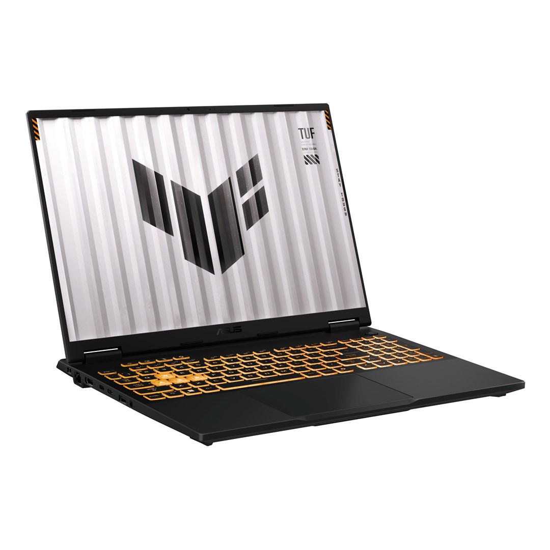Laptop ASUS TUF Gaming F16 FX608JH-I5165W, 16", Intel Core i5-13450HX, 16GB DDR5 5600, 512GB SSD, NVIDIA GeForce RTX 5050 8GB, i hirtë errët
