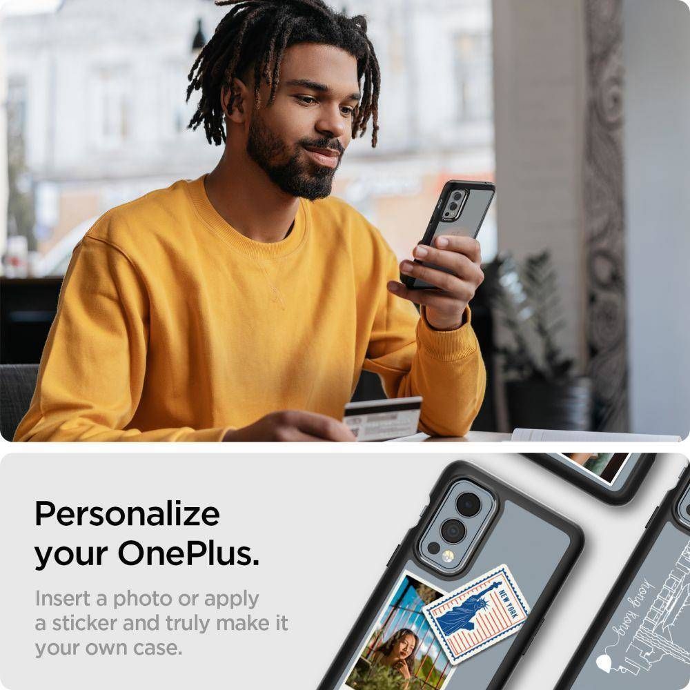 Mbrojtëse Spigen Ultra Hybrid për OnePlus Nord 2 5G, e zezë