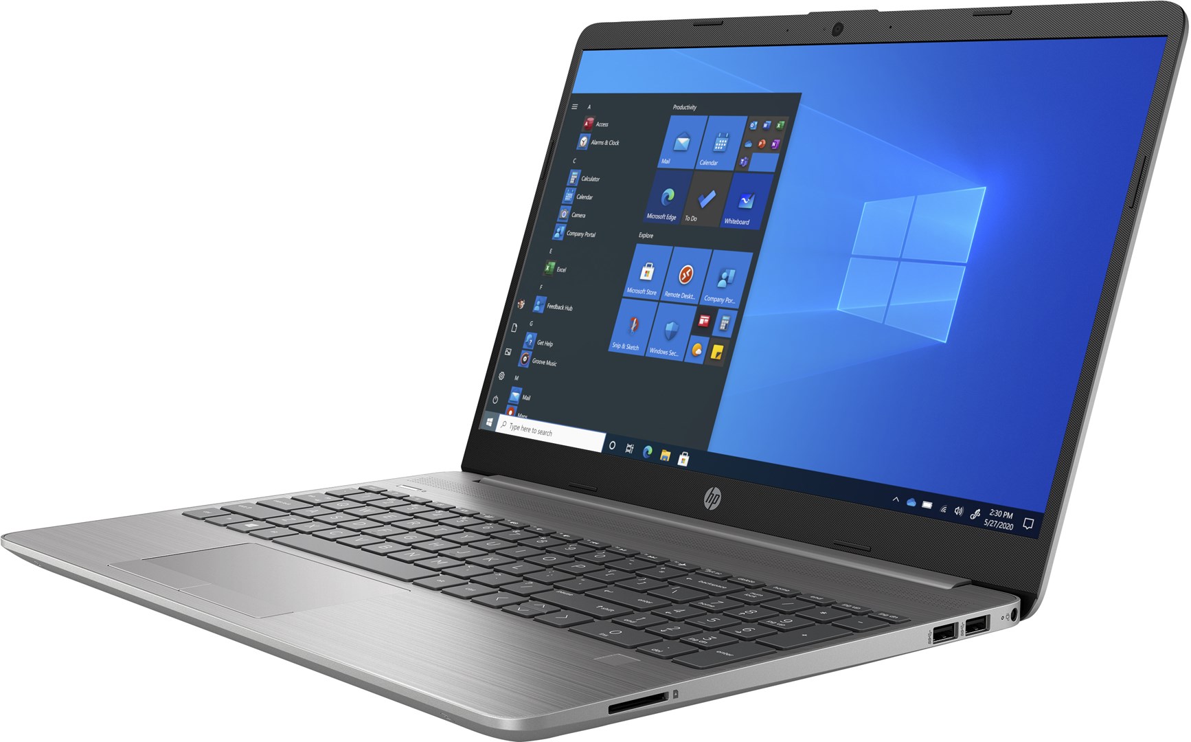 Лаптоп HP 250 G8, 15.6", Intel i7-1065G7, 8 GB RAM, 256 GB SSD, сребрен