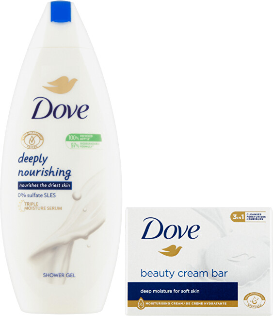 Set për trup Dove Original Care, Xhel dushi 250 ml + Sapun i ngurtë 100 g