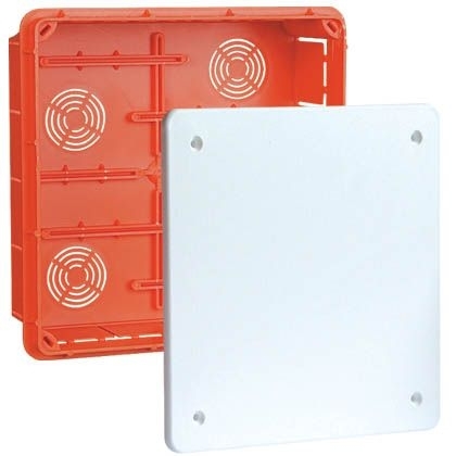 Kuti instalimi elektrik Elektro-Plast Pp/ T9, 200 x 200 x 70 mm, i portokalltë