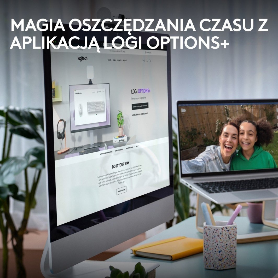 Tastierë Logitech K950, wireless, US INTL, e bardhë