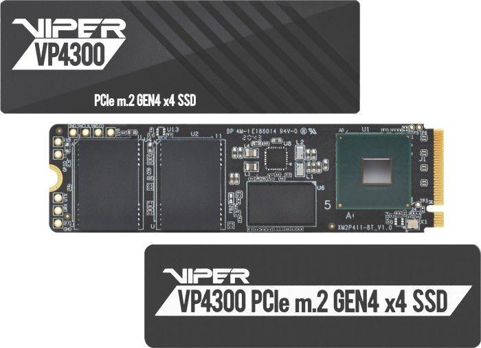 SSD диск Patriot Viper VP4300, 2TB, M.2 2280 PCI-E x4 Gen4 NVMe