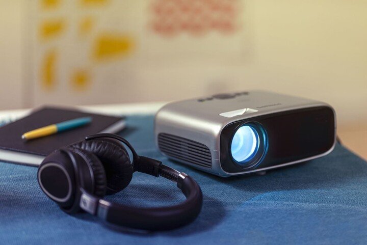 Projektor Philips NeoPix EASY 2+, i zi / argjendtë