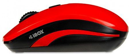Maus iBOX LORIINI, wireless, USB, i zi dhe i kuq