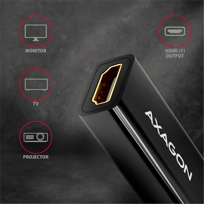 Përshtatës AXAGON DisplayPort - HDMI 1.4, 4K @ 30Hz