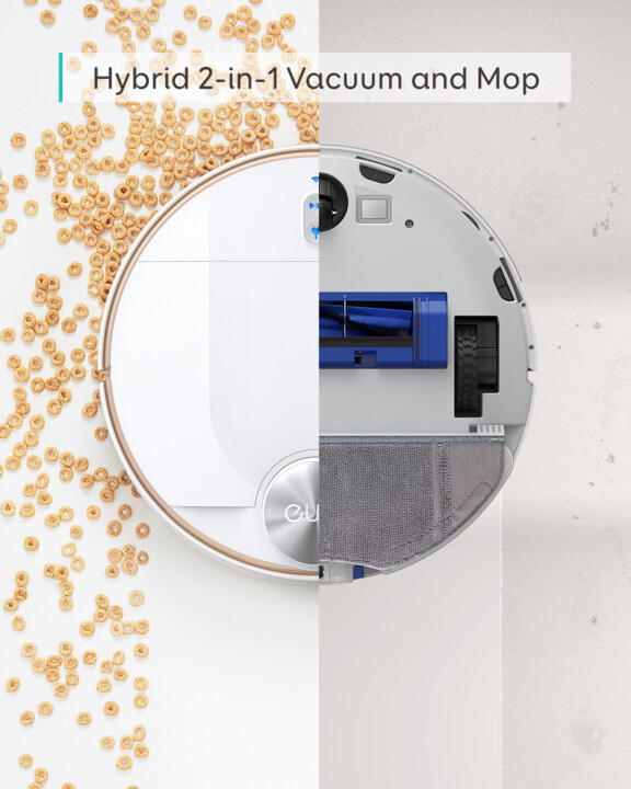 Fshesë robotike Anker Eufy Robovac L70 Hybrid-White (Vacuum & Mopping), e bardhë