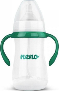 Shishe ushqimi për fëmijë Neno, 240 ml, e gjelbër