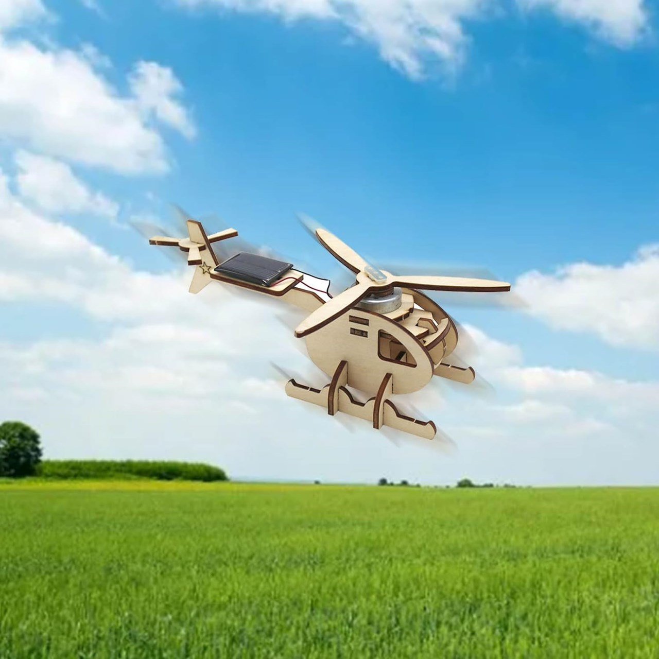 Lodër edukative, ndërtimi i helikopterit prej druri
