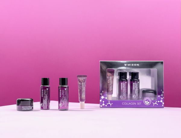 Set për lëkurë MIZON Collagen, tonik lifting 40 ml + emulsion lifting 40 ml + krem për sy 10 ml + krem lifting 15 ml